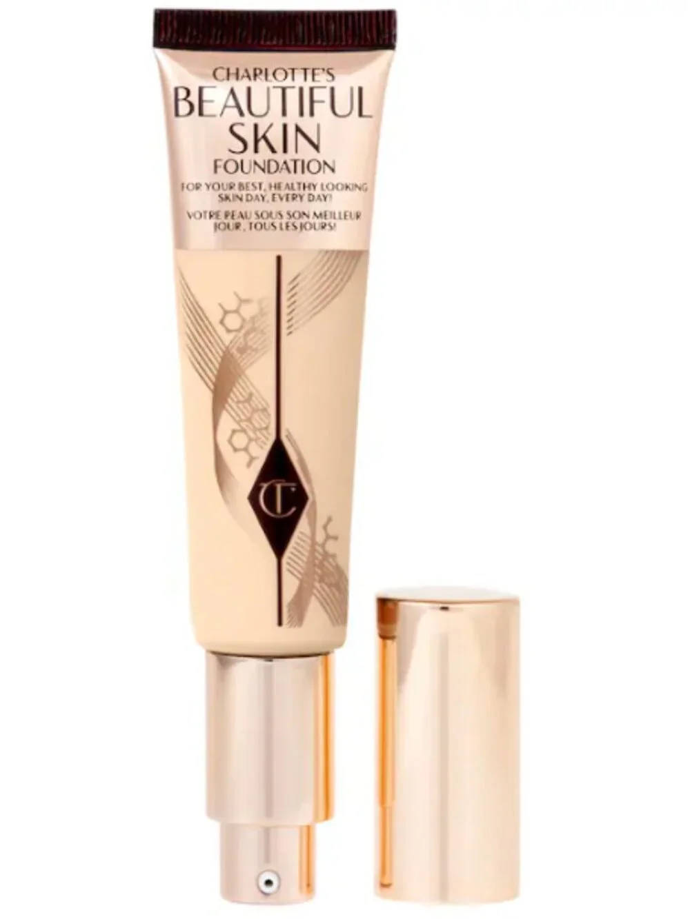 MSRP $52 | Charlotte Tilbury Beautiful Skin Foundation - 2 Warm - 1 oz - NIB
